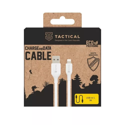 Tactical Stitch Thread kábel USB-A/Lightning 1m fehér