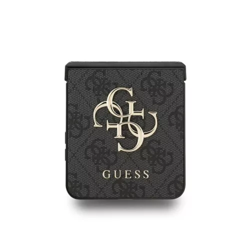 Guess PU 4G Metal Logo tok Samsung Galaxy Z Flip 7 készülékhez szürke