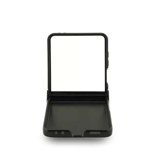 Guess PU 4G Metal Logo tok Samsung Galaxy Z Flip 7 készülékhez szürke