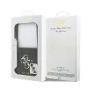 Guess PU 4G Metal Logo tok Samsung Galaxy Z Flip 7 készülékhez szürke