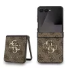 Guess PU 4G Metal Logo tok Samsung Galaxy Z Flip 7 készülékhez barna