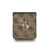 Guess PU 4G Metal Logo tok Samsung Galaxy Z Flip 7 készülékhez barna