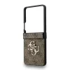 Guess PU 4G Metal Logo tok Samsung Galaxy Z Flip 7 készülékhez barna