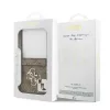 Guess PU 4G Metal Logo tok Samsung Galaxy Z Flip 7 készülékhez barna
