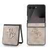 Guess PU 4G Metal Logo tok Samsung Galaxy Z Flip 7 készülékhez rózsaszín