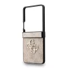Guess PU 4G Metal Logo tok Samsung Galaxy Z Flip 7 készülékhez rózsaszín
