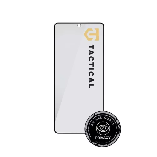 Tactical Glass Shield Privacy Stealth 5D for Xiaomi Redmi Note 13 4G/5G/14S készülékhez fekete