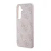 Guess PU Leather 4G Colored Ring MagSafe tok Samsung Galaxy S24 készülékhez rózsaszín