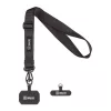 OBAL:ME NeckTag Ribbon Rope mobiltelefonhoz fekete
