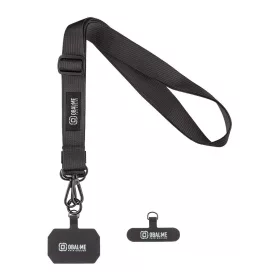 OBAL:ME NeckTag Ribbon Rope mobiltelefonhoz fekete