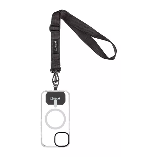 OBAL:ME NeckTag Ribbon Rope mobiltelefonhoz fekete