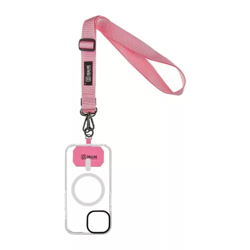 OBAL:ME NeckTag Ribbon Rope mobiltelefonhoz rózsaszín