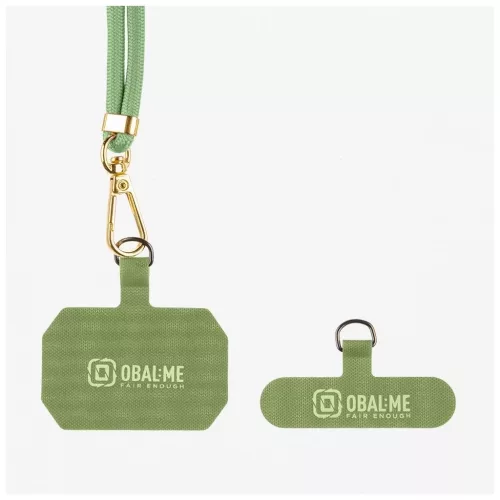 OBAL:ME NeckTag Allure Rope mobiltelefon készülékhez fűzöld