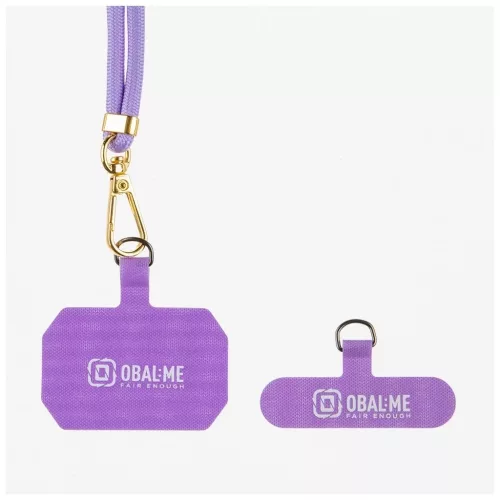 OBAL:ME NeckTag Allure Rope mobiltelefon készülékhez lila