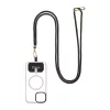 OBAL:ME NeckTag Allure Rope mobiltelefonhoz fekete