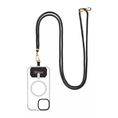 OBAL:ME NeckTag Allure Rope mobiltelefonhoz fekete