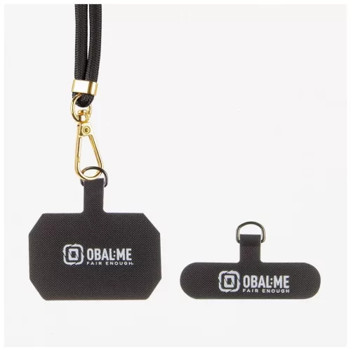 OBAL:ME NeckTag Allure Rope mobiltelefonhoz fekete