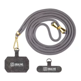 OBAL:ME NeckTag Allure Rope mobiltelefonhoz sötétszürke
