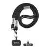 OBAL:ME NeckTag Trio Rope mobiltelefonhoz fekete