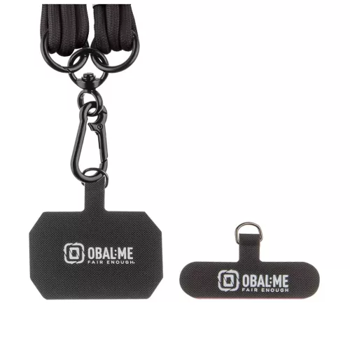 OBAL:ME NeckTag Trio Rope mobiltelefonhoz fekete