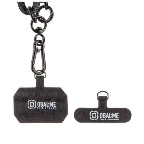 OBAL:ME NeckTag Rope mobiltelefonhoz fekete