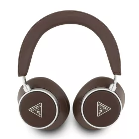   Guess PU Saffiano Triangle Logo ENC vezeték nélküli fejhallgató barna