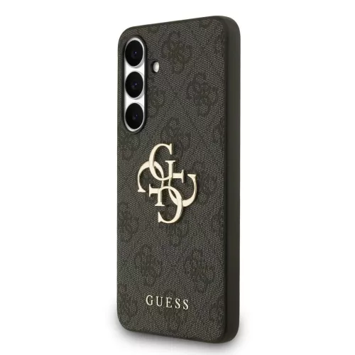 Guess PU 4G Metal Logo tok Samsung Galaxy S25 FE készülékhez szürke