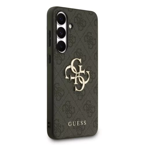 Guess PU 4G Metal Logo tok Samsung Galaxy S25 FE készülékhez szürke