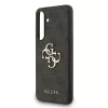Guess PU 4G Metal Logo tok Samsung Galaxy S25 FE készülékhez szürke