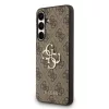 Guess PU 4G Metal Logo tok Samsung Galaxy S25 FE készülékhez barna
