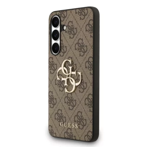 Guess PU 4G Metal Logo tok Samsung Galaxy S25 FE készülékhez barna