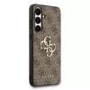 Guess PU 4G Metal Logo tok Samsung Galaxy S25 FE készülékhez barna