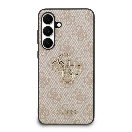Guess PU 4G Metal Logo tok Samsung Galaxy S25 FE készülékhez rózsaszín