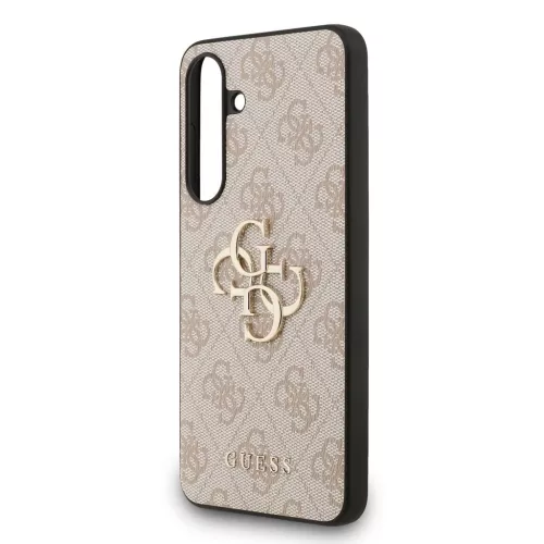 Guess PU 4G Metal Logo tok Samsung Galaxy S25 FE készülékhez rózsaszín