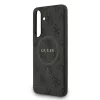 Guess PU Leather 4G Colored Ring MagSafe tok Samsung Galaxy S25 FE készülékhez fekete
