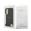 Guess PU Leather 4G Colored Ring MagSafe tok Samsung Galaxy S25 FE készülékhez fekete