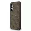Guess PU Leather 4G Colored Ring MagSafe tok Samsung Galaxy S25 FE készülékhez barna