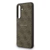 Guess PU Leather 4G Colored Ring MagSafe tok Samsung Galaxy S25 FE készülékhez barna