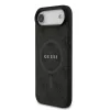 Guess PU Leather 4G Colored Ring MagSafe tok iPhone Air készülékhez fekete