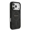 Guess PU Leather 4G Colored Ring MagSafe tok iPhone 17 Pro készülékhez fekete