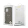 Guess PU bőr 4G színes gyűrű MagSafe tok iPhone 17 készülékhez barna