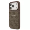 Guess PU bőr 4G Colored Ring MagSafe tok iPhone 17 Pro készülékhez barna