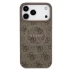 Guess PU bőr 4G Colored Ring MagSafe tok iPhone 17 Pro Max készülékhez barna