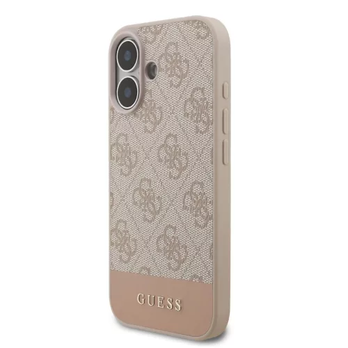 Guess PU 4G Stripe tok iPhone 17 készülékhez rózsaszín