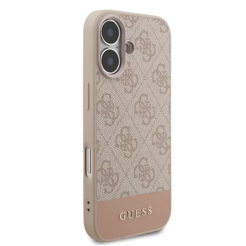 Guess PU 4G Stripe tok iPhone 17 készülékhez rózsaszín