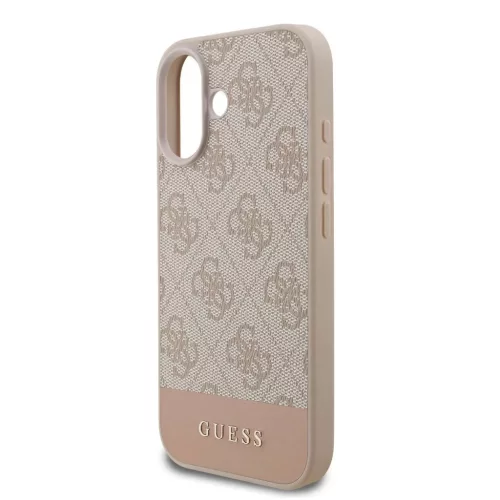 Guess PU 4G Stripe tok iPhone 17 készülékhez rózsaszín