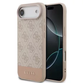 Guess PU 4G Stripe tok iPhone Air készülékhez rózsaszín