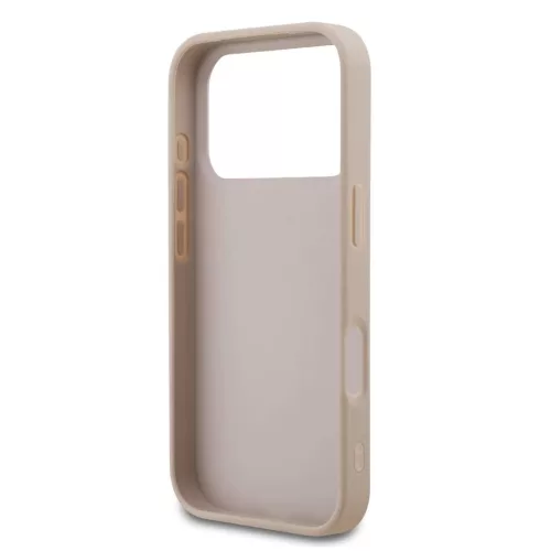 Guess PU 4G Stripe tok iPhone 17 Pro készülékhez rózsaszín