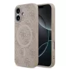 Guess PU bőr 4G Colored Ring MagSafe tok iPhone 17 készülékhez rózsaszín