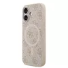 Guess PU bőr 4G Colored Ring MagSafe tok iPhone 17 készülékhez rózsaszín